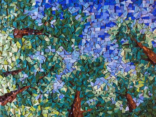 Sharon Warren Glass sharonwarrenglass smalti mosaic trees forest