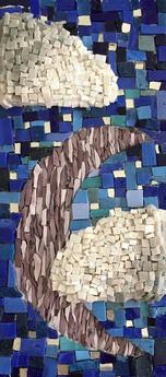 Sharon Warren Glass sharonwarrenglass smalti mosaic moon
